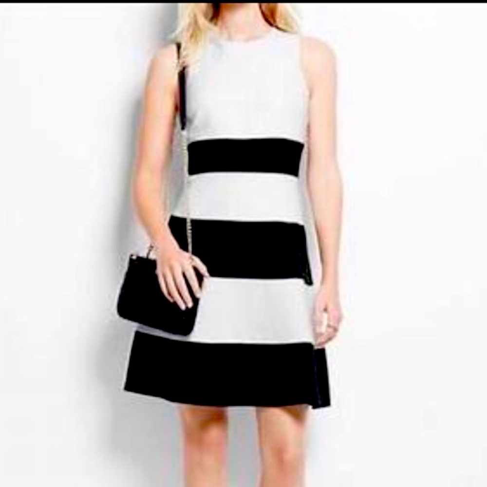 💟 2/$22 DRESSES AND SKIRTS Ann Taylor black/white dress Size 8